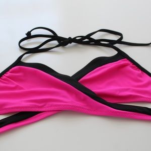 PINK Cross Bathing Suit Top